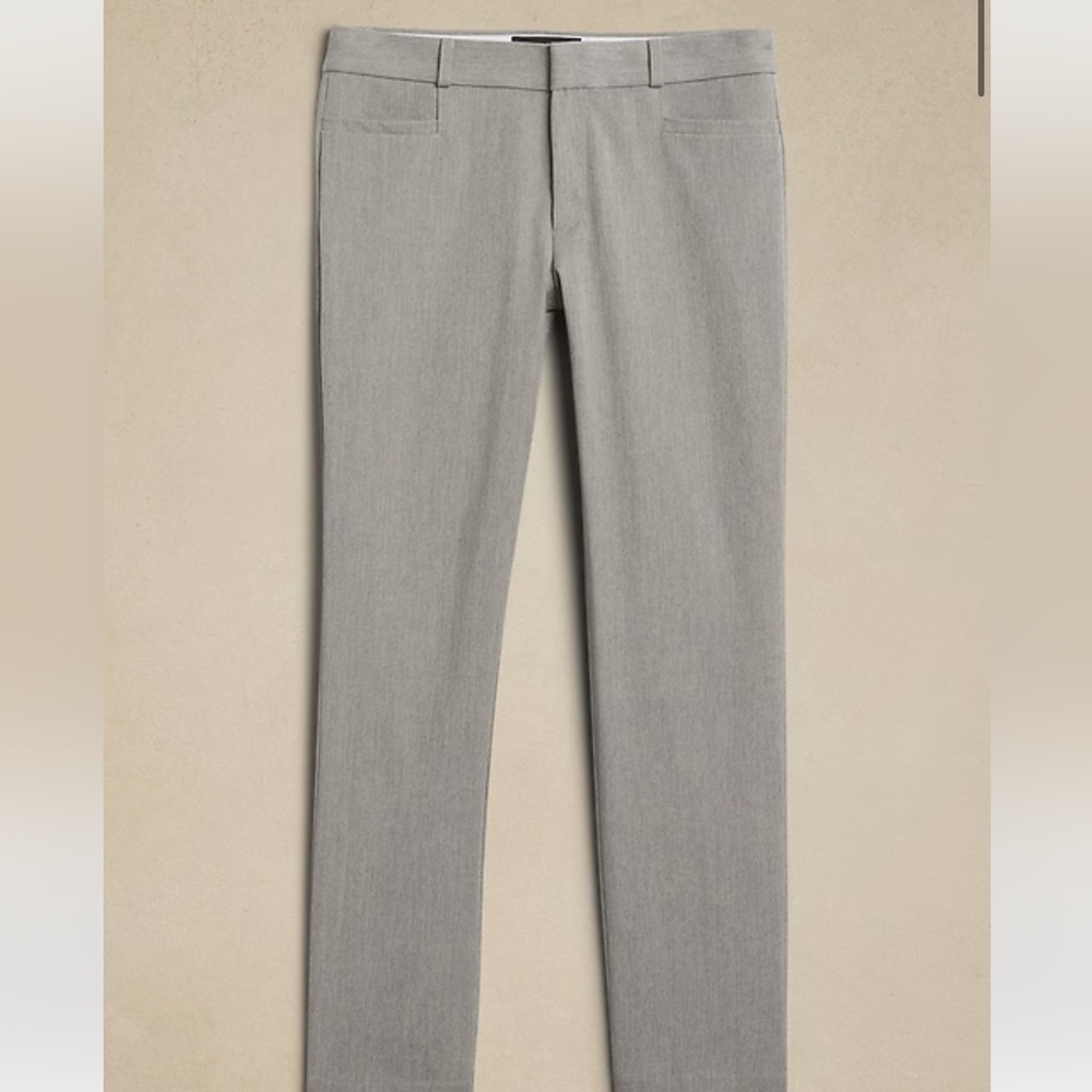 Banana Republic Light Gray Slim Dress Pants